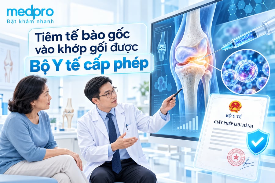 Tiêm tế bào gốc vào khớp gối có hợp pháp không