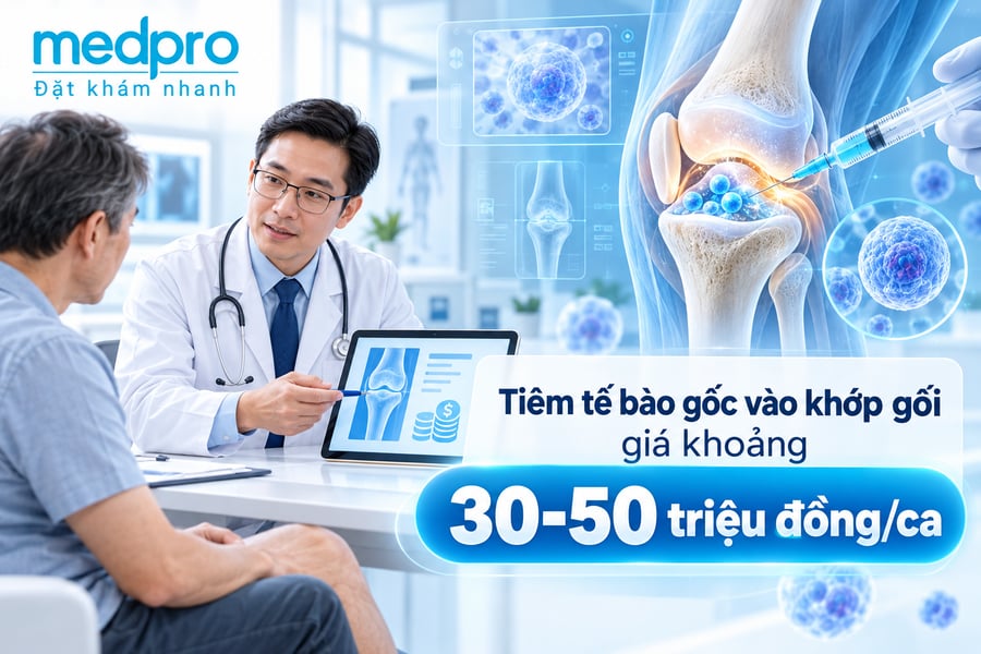 Tiêm tế bào gốc vào khớp gối giá