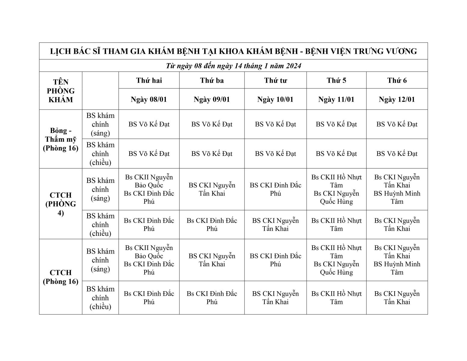 Bệnh viện Trưng Vương