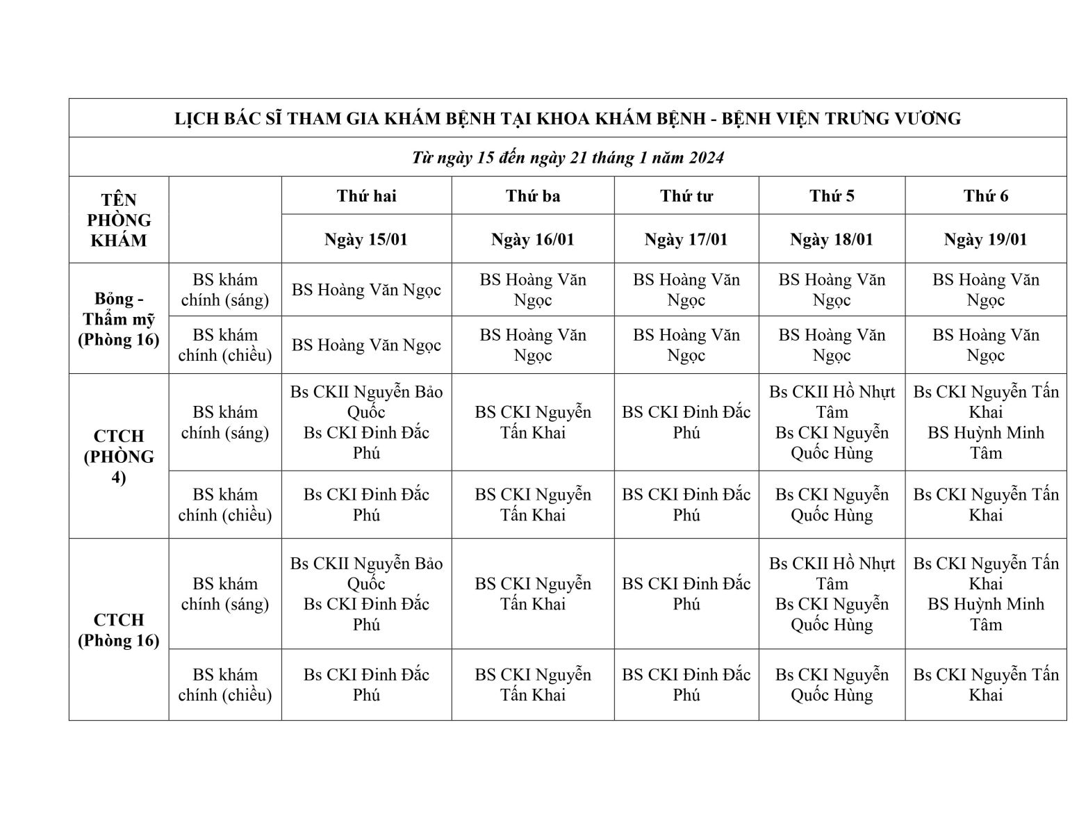 Bệnh viện Trưng Vương