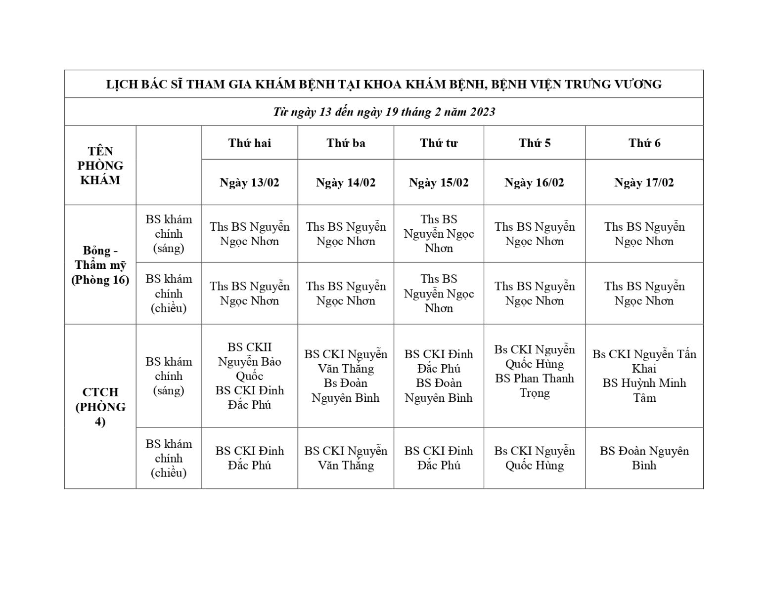 Bệnh viện Trưng Vương