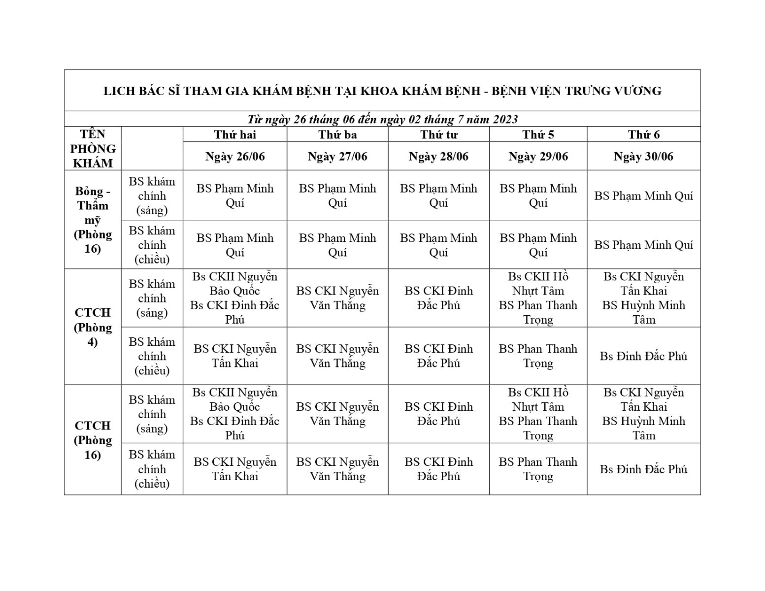 Bệnh viện Trưng Vương