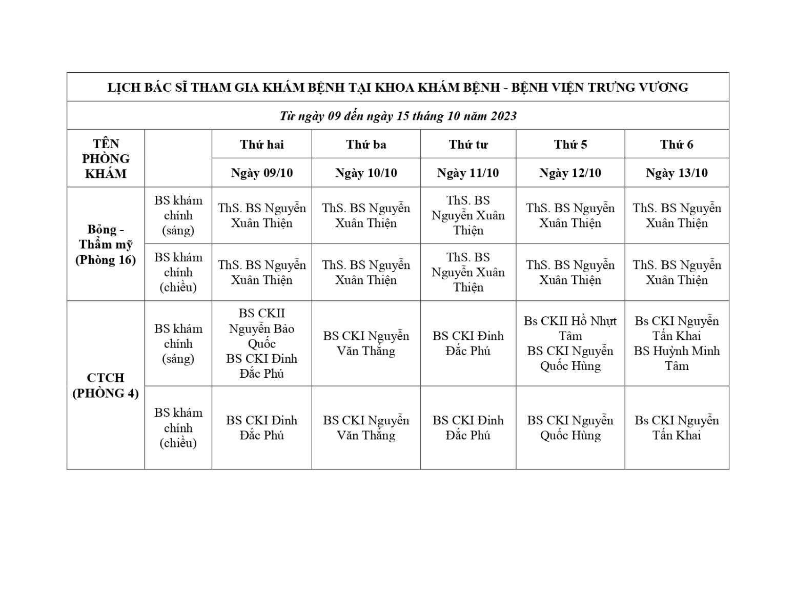 Bệnh viện Trưng Vương